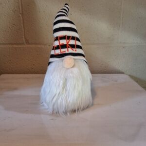 Striped Halloween Gnome Decor